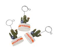 TOKIDNY 3pcs Memo Clips Photo Folder Cactus Shaped Resin and Metal Table Number Holders Random Style for Engagement Party Decorations