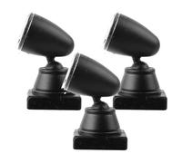 TOKIDNY 3pcs Miniature Street Lamp Model Green Light for Train Layouts, DIY Sand Table Signal Spotlight, Mini Garden Post Light for Dollhouse and Railway Scenery Decoration