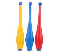 TOKIDNY 3pcs Stunts Juggling Sticks Juggling Clubs Stage Performance Accessory Flower Sticks Acrobatic Club Stage Performance Plastic