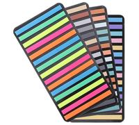 TOKIDNY 4 Sets Reading Notebook Tabs Adhesive Reading Markers 4.13x2.36x0.04in Wear-Resistant Covers Text Without Blocking Portable Page Stickers for Taking Notes Beginners