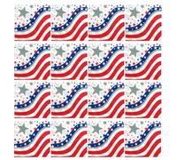 TOKIDNY 40 Sheets Independence Day Napkins with Assorted Color Stripes and Stars Highly Absorbent Soft Wood Pulp Napkins for Everyday Use and Kitchen Decorative Festival Party