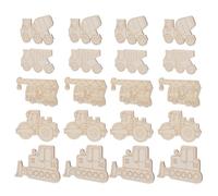 TOKIDNY 45pcs Wooden Vehicle Cutouts Unfinished Car and Construction Vehicle Shapes for DIY Painting Crafting Smooth Wood Material Safe for Birthday Decorations Home School Classrooms
