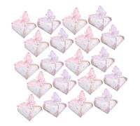 TOKIDNY 48pcs Butterfly Shape Paper Candy Boxes Elegant Wedding Favor Boxes for Birthday Party Treats and Compact Lightweight Packaging for Chocolates and Goodies