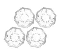TOKIDNY 4Pcs Diamond-Shaped Guitar Effects Pedal Caps, Plastic Footswitch Toppers for Multi Effects Pedal Protection