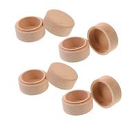 TOKIDNY 4pcs Natural Beech Wood Jewelry Storage Box with Lid Small Round Trinket Holder for Teeth Rings and Keepsakes Dust and Moisture Resistant Gender-Neutral Design for Boys
