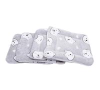 TOKIDNY 4pcs Small Animal Warm Sleeping Pads Soft Guinea Pig Blanket Fleece Pet Cage Liners for Hamsters Rabbits Hedgehogs Chinchillas Squirrels