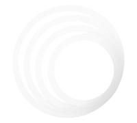 TOKIDNY 4pcs Snare Drum Mute Pads White Drum Kit Silencing Dampers Home Practice Accessories Scratch Protection