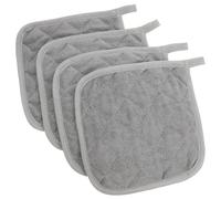 TOKIDNY 4pcs Square Heatproof Placemats Kitchen Hot Pads Set for Table Counter Protection Soft Cloth Mat Drying Mats