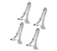 TOKIDNY 4Pcs Stainless Steel Eiffel Tower Shape Cookie Molds Set Fruit Cutters for Baking Cake Decorating, Home Kitchen Pastry Tools for DIY Cookies and Desserts