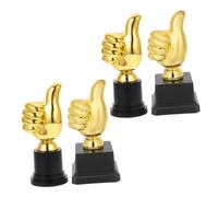TOKIDNY 4Pcs Thumb Trophy Competition Awards for Soccer Parties Classroom Rewards Funny Motivational Prizes for Boys