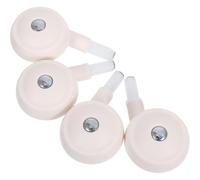 TOKIDNY 4pcs Universal Silent Walker Wheels Replacement, Sturdy Swivel Casters for Stroller Pushchair, Detachable White Small Replacement Casters for Indoor Use