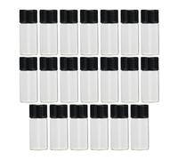 TOKIDNY 50pcs Reusable Travel Bottles Cosmetics Sub Bottle Glass Pp Abs 1ml 2ml 3ml 4ml 5ml for Sunscreen and Body Lotion Travel Business Trips