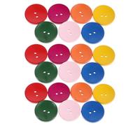 TOKIDNY 50pcs Rustic Brown Wood Buttons DIY Sewing Embroidery Quilting Card Making Craft Buttons for Clothes Jackets Handmade Patchwork Projects