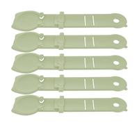 TOKIDNY 5pcs Cat Treat Squeeze Spoon Light Green Pet Feeding Tool for Lickable Wet Snacks Puree Clean Pet Spoon for Interactive Feeding and Precise Treat Dispensing