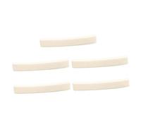TOKIDNY 5pcs Curved Bone Guitar Nuts Premium Sturdy Lightweight Bone Nut Blanks for Electric Guitar Replacement Accessories Enhance Tone Sustain and Reduce Noise Compatible with Vintage