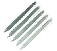 TOKIDNY 5pcs Green Press-type Gel Pens with 0.5mm Fine Tip for Smooth Writing, Portable Plastic Design for Students and Office Workers as A Learning Tool
