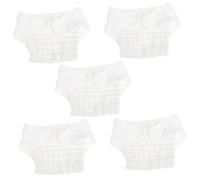 TOKIDNY 5pcs Newborn Washable Cotton Diapers Unisex Baby Cloth Nappies Soft Breathable Reusable Baby Pants for 0-3 Months Infants s Size