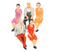 TOKIDNY 5Pcs Scale Miniature People Figurines Painted Figures with Realistic Details Tiny Model Building Figures for Architectural Dioramas Model Trains and DIY Crafts