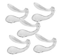 TOKIDNY 5pcs Silicone Nose Pads Soft Comfort Bridge Enhancer for Glasses Slip Replacement Eyeglass Nose Pieces