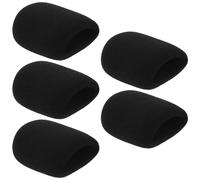 TOKIDNY 5Pcs Universal Mic Covers Microphone Windscreen Sponge Sleeve Wind Muff for Karaoke Ktv Party Singing, Handheld Microphone Windproof Hairball Protector