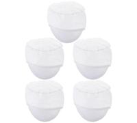 TOKIDNY 5Pcs White Anti-Static Working Caps Breathable Safety Construction Hats for Electronics Pharmaceutical Food Processing Workshops