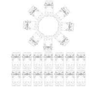 TOKIDNY 60pcs Acrylic Spring Clips Small Binder Clips Convenient to Use Wall Decoration for School and Trade Shows with Creative Simple Design