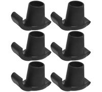 TOKIDNY 6pcs Anti-Skid Walker Ski Glides and Cane Tips, Lightweight Plastic Replacement Feet Pads Providing Balance and Shockproof Support for Elderly Walkers on Ground and Mud