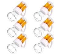 TOKIDNY 6pcs Magnetic Beer Bottle Opener with Fridge Magnet Quick Access Vintage Beer Cup Design for Kitchen Bar Strong Hold Bottle Refrigerator Magnet Tool for Men Party