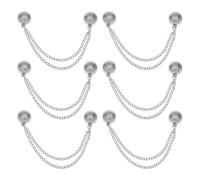 TOKIDNY 6Pcs Multi-Function Magnetic Clothing Clips for Pants Hems Magnetic Buckle Fasteners Anti-Drag Waist Tightener Clips for Trousers and Shirts
