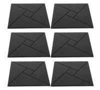 TOKIDNY 6pcs Self-adhesive Soundproofing Wall Panels for Music Studios Bedrooms Home Cinemas High-density Polyester Fiber Acoustic Absorption Panels for Noise Reduction and Echo Control