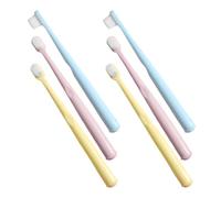 TOKIDNY 6pcs Soft Manual Toothbrushes with Supple Bristles and Compact Small Heads, Lightweight Portable Toothbrush Set for Travel and Business Travel