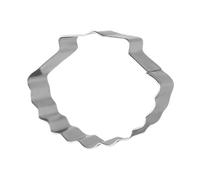 TOKIDNY 6Pcs Stainless Steel Shell Shape Cookie Cutter Molds Set, Fruit and Cake Baking Molds for Home Kitchen and Bakery, Ocean Theme Beach Scallop Conch Design