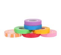 TOKIDNY 7pcs Breathable Nail Finger Adhesive Tapes for Guzheng Pipa Lute Guitar Anti-allergic Flexible Finger Protection Wraps Mixed Colors for Stringed Instrument Performance