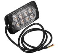 TOKIDNY 8 LED Truck Warning Light Truck Side Light High Brightness Leds Aluminum Housing Yellow Black Emergency Situations Construction Sites and Cars