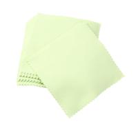 TOKIDNY 80pcs Green Microfiber Cleaning Cloth for Eyeglasses, Camera Lenses and Jewelry, Double-Sided Polishing Cloths for Screen and Lens Care