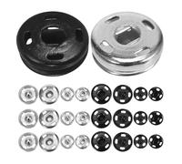 TOKIDNY 80pcs Metal Snap Button Kit 8mm 12mm Brass Round Invisible Fasteners Sewing Press Studs for Clothing Pants Jeans Jackets, Fabric Snaps Set for Sewing Projects and Button