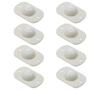 TOKIDNY 8pcs Self Adhesive Castor Wheels for Side Cabinet and Trash Can, Abs Material with Strong Bearing Capacity, White Furniture Casters that Will Not Scratch the Ground, for Storage