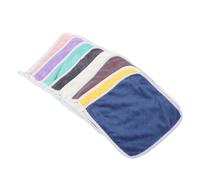 TOKIDNY 8pcs Soft Flannel Washcloths for Face and Body, Absorbent Hanging Hand Towels, Multi-Color Towels Suitable for Newborn Bathing and Spa Assorted Style