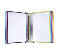 TOKIDNY A4 Wall-Mounted Document Display Rack with 10 Flip Pages, Hanging File Folder Organizer for Office and Reception, Wall Mail Holder and Brochure Display Stand