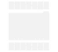 TOKIDNY A5 14-Sheet PVC Binder Dividers with Tabs, 2 Packs 6-Hole Index Divider Inserts for Notebooks and Organizers, Sturdy Plastic Tabs for Office and School Filing