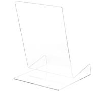 TOKIDNY Acrylic Book Display Stand L Shaped Organizer for Desktop Storage and Reading Suitable for Retail Shops Home Office Library Holder for Artwork Albums and Books