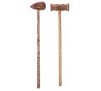 TOKIDNY Acupoint Set for Relaxing from Ache and Exhaust 2pcs Wooden with Oval Bamboo Joint Design Compact Back Massage Tools for Office and Packing Use