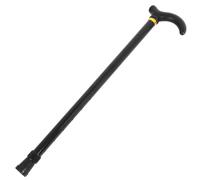 TOKIDNY Adjustable Aluminum Walking Cane for Seniors and Patients, Lightweight Collapsible Two-section Stick with Stylish Appearance and Ergonomic Design, Black Walking Pole for Hiking