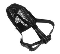 TOKIDNY Adjustable Breathable Mesh Dog Muzzle for Large Breeds Soft Pet Mouth Cover for Scavenging Biting Chewing Easy to Use Comfortable Face Guard for Training and Safety