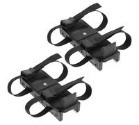 TOKIDNY Adjustable Ice Skates with Anti-fall Fixing Straps for Stable Skating Aid for Beginners Multifunctional Outdoor Use Including Skiing Easy to Wear and Remove Black