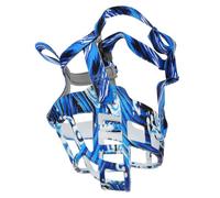 TOKIDNY Adjustable Small Dog Muzzle for Outdoor Use Anti-bite Puppy Muzzle with Hollow Breathable Design Easy to Clean Mouth Cover for Preventing Barking and Scavenging