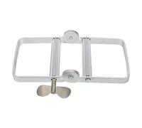 TOKIDNY Aluminum Alloy Tube Squeezer Suitable for Bathroom Supplies and Artists Manual Rolling Toothpaste and Hair Color Extruder Silver Finish for and Metal Tubes