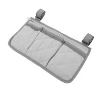 TOKIDNY Bed Rail Organizer Bag with Cup Holder, 4 Pockets Pongee