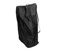 TOKIDNY Black Nylon Stroller Bag for Travel with Lockable Drawstring Closure and Two Shoulder Straps, Comfortable to Carry and Compatible with Most Strollers, for Airplane Trips