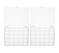 TOKIDNY Bobbin Space Saving Case 2pcs 25 Slots Storage with Bobbin Organizer Box Portable Sewing Machine and for Home and Travel Use